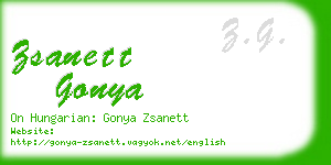 zsanett gonya business card
